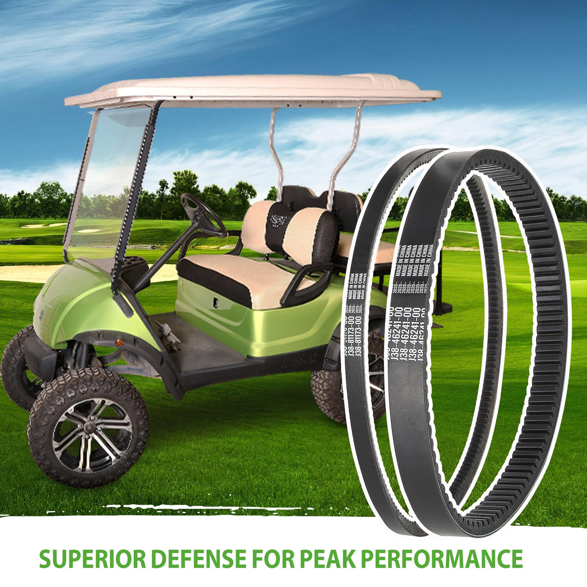10L0L Golf Cart tune up kit starter generator belt supports stable charging