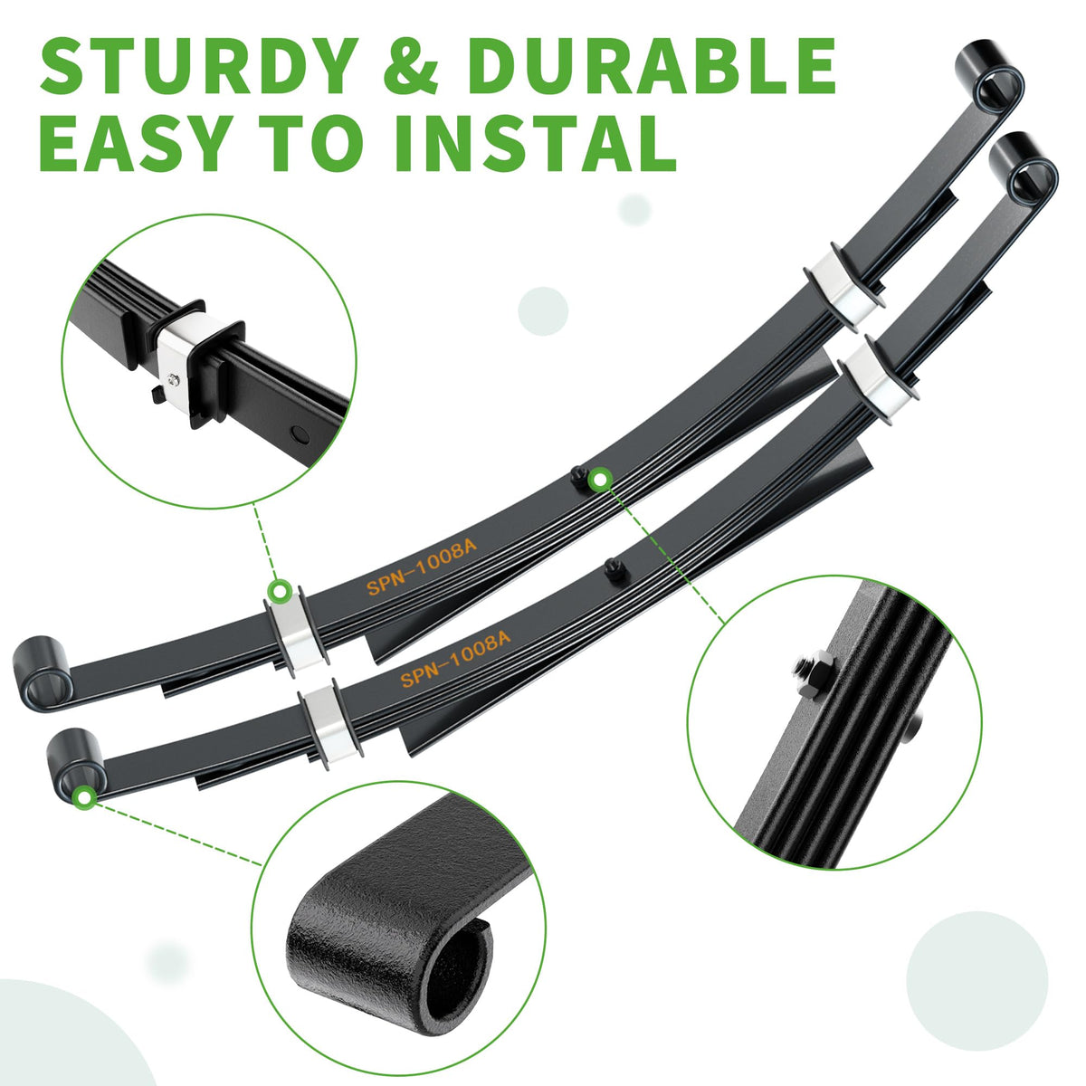 10L0L hardware pack with U-bolts and nuts for solid mounting on Club Car DS.
