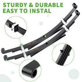10L0L hardware pack with U-bolts and nuts for solid mounting on Club Car DS.