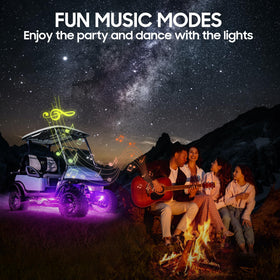 10L0L golf cart underbody light kit 30-5inch strip for dynamic mood lighting