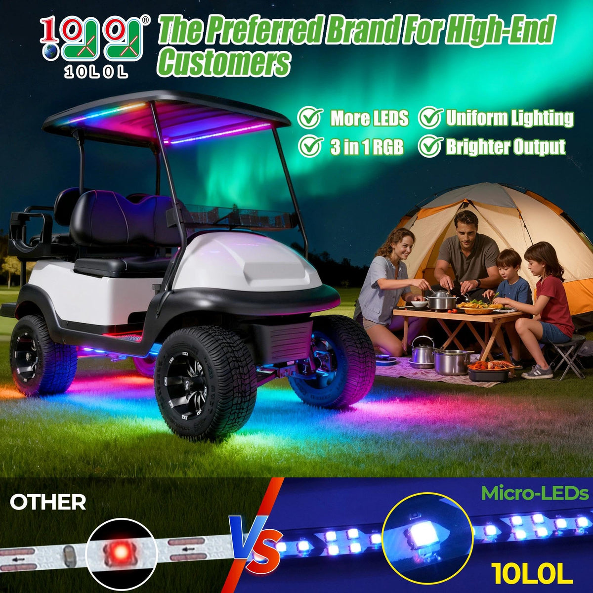 10L0L underbody kit remote control enabling mode and music sync