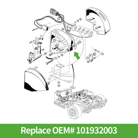 10L0L Golf Cart V-Glide switch packaging ready-to-install replacement