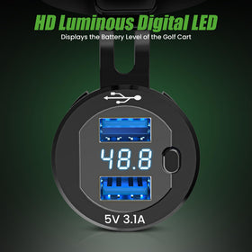 10L0L Golf Cart compatible with 9V-48V input from popular golf carts