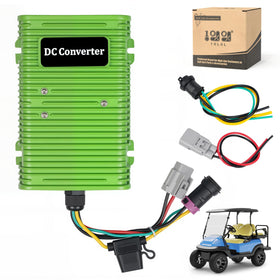 10L0L golf-cart voltage converter green unit powers accessories reliably