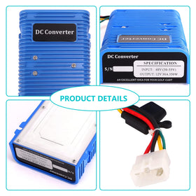 10L0L Golf Cart Voltage Reducer IP68 waterproof rating for rugged outdoor use.