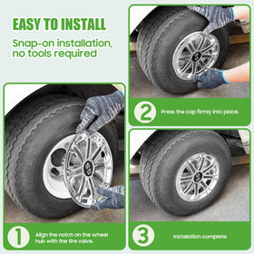 10L0L snap-on installation wheel covers for easy setup