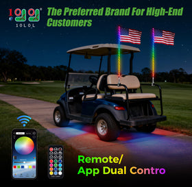 10L0L golf cart whip light 210 modes offering versatile lighting