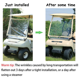 10L0L clear PVC material offers high visibility and glare reduction