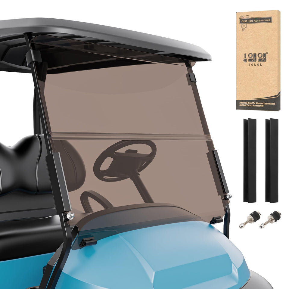 10L0L golf cart windshield delivers clear view for Club Car Precedent
