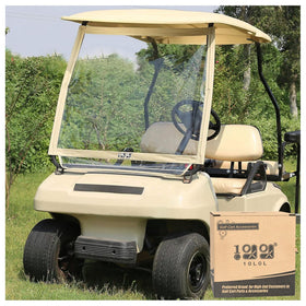 10L0L golf cart windshield front view enhances visibility for Club Car DS