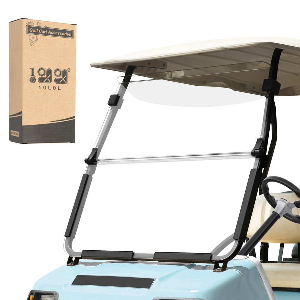 10L0L Golf Cart Windshield DS2000 clear view for daytime visibility