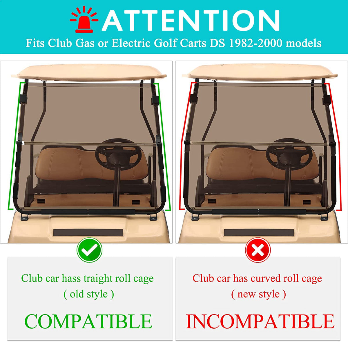 10L0L Fold-down top on windshield for summer breeze without obstruction
