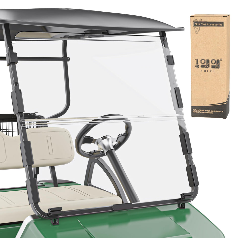 10L0L golf cart windshield foldable clear for Club Car DS delivers a crystal-clear view
