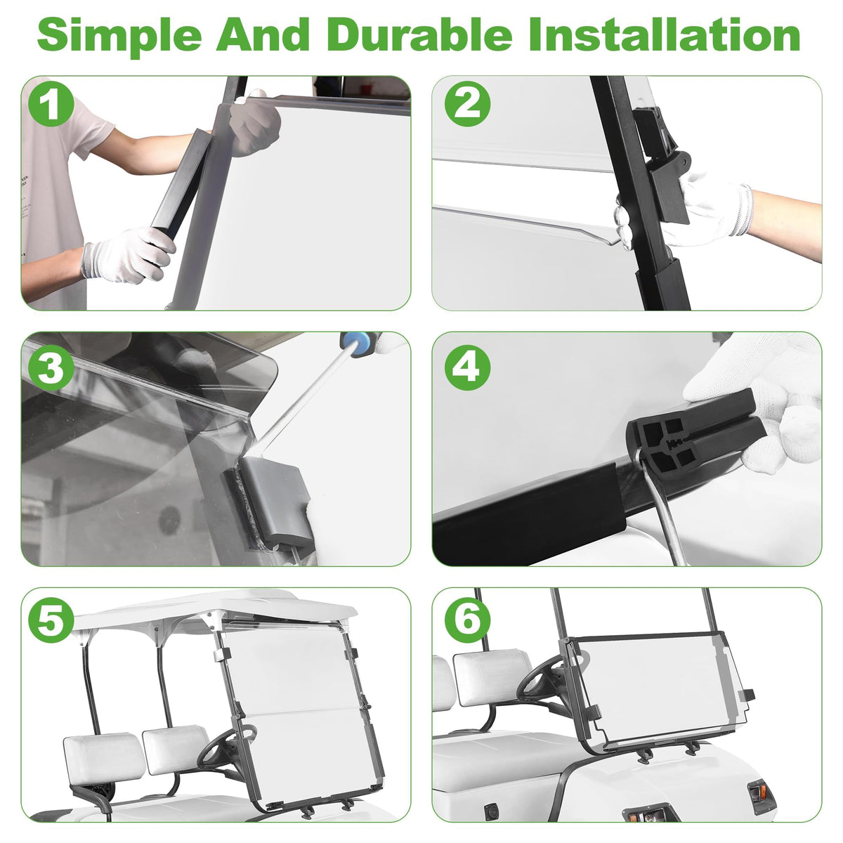 10L0L Windshield polished edges for safe handling and touch-safe feel
