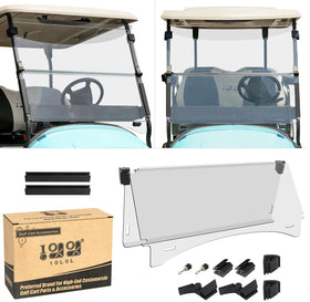 10L0L golf cart windshield for Club Car Precedent delivers crystal-clear visibility.