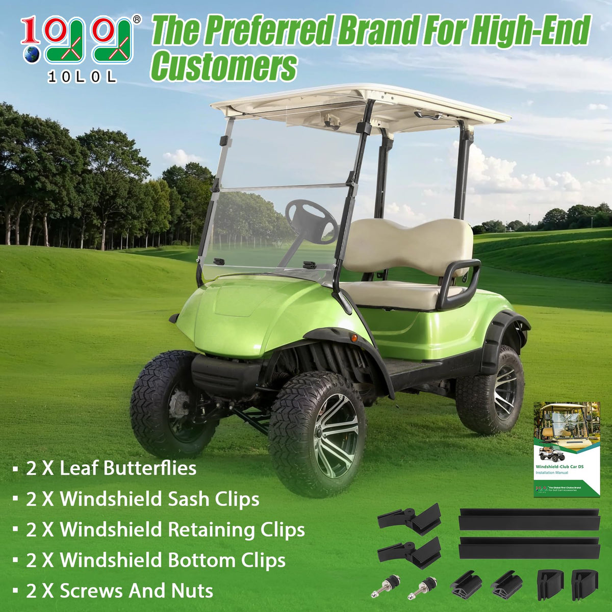 10L0L windshield for Yamaha G29 tinted option reduces glare outdoors