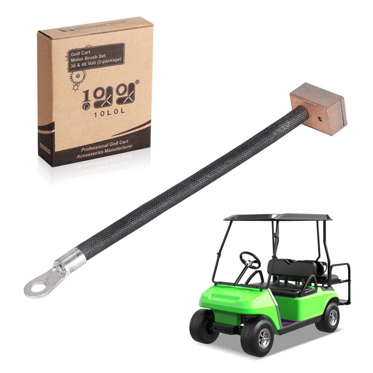 10L0L golf cart wiper brush front view for Club Car DS, improved contact reliability