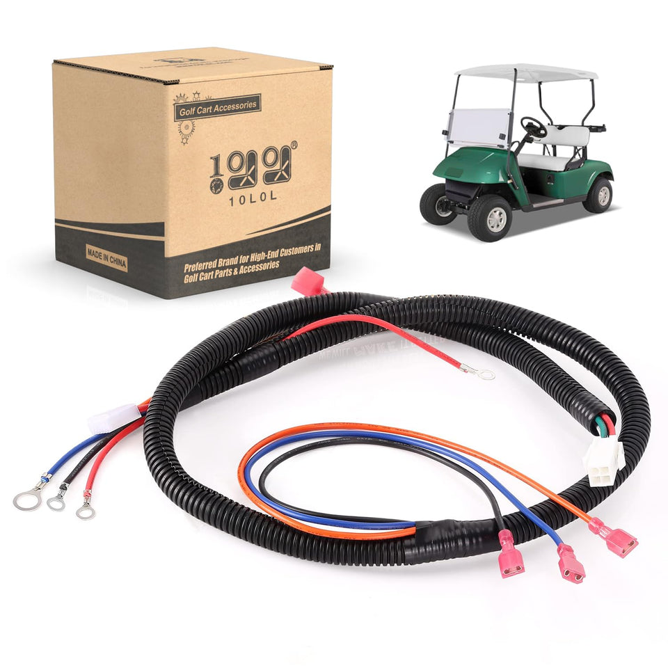 10L0L Golf Cart Wire Harness for EZGO TXT/DCS, full-length view for easy replacement