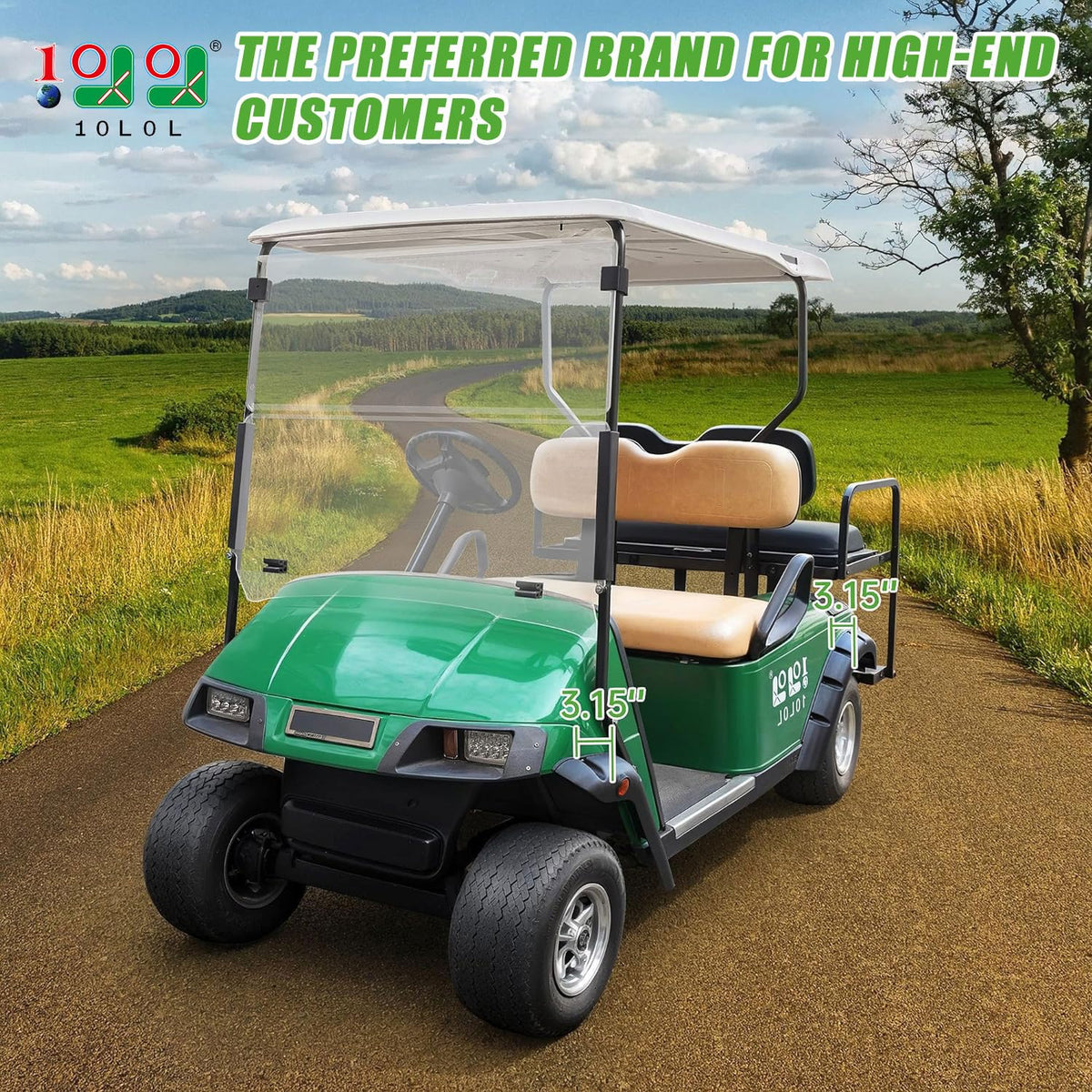 10L0L golf fender flare front-right EZGO TXT guards rocks and mud