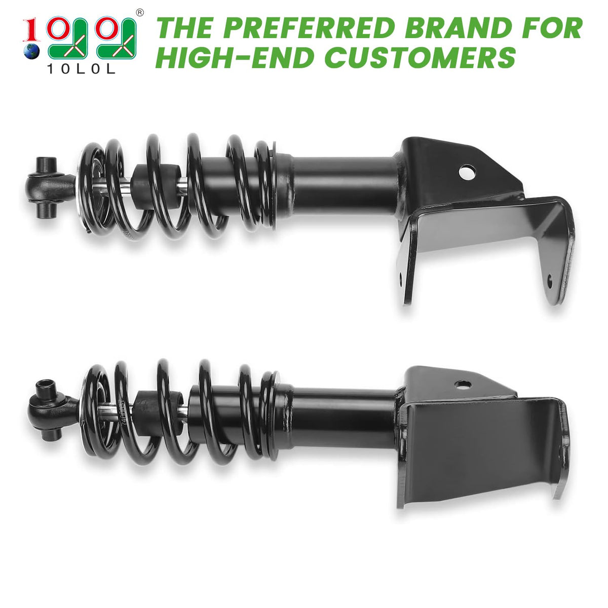 10L0L golf cart front shocks driver side improve stability on uneven surfaces.