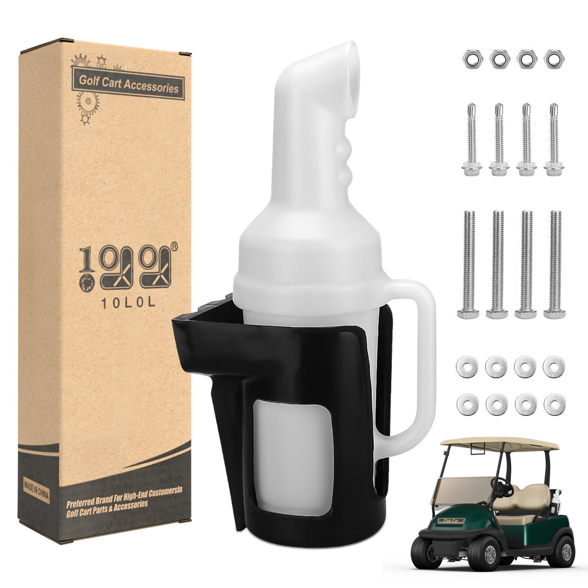 10L0L Golf Cart Sand Bottle with grip handle for easy pouring on the course