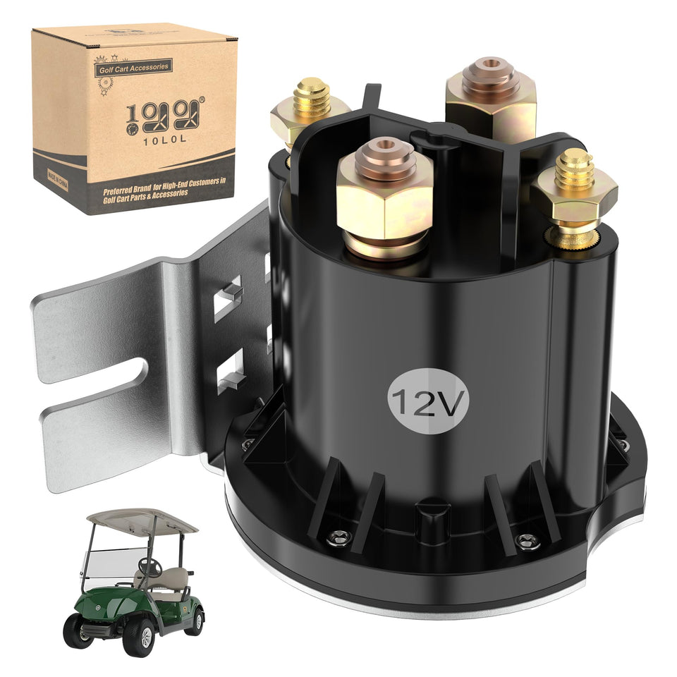10L0L golf solenoid front view shows compact, install-ready profile