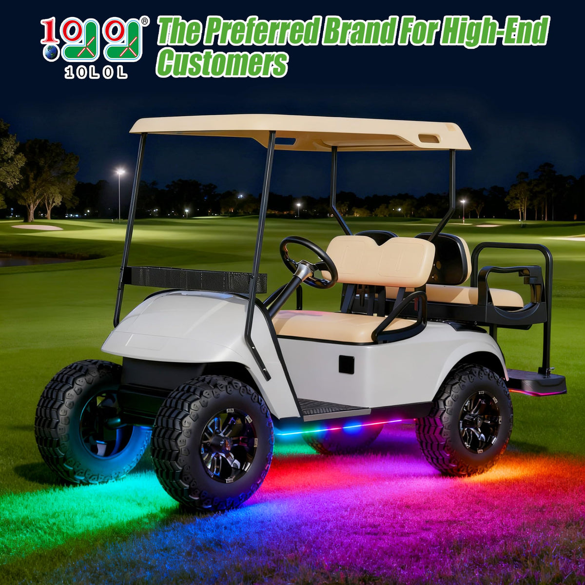 10L0L golf cart remote control enables quick color and mode changes