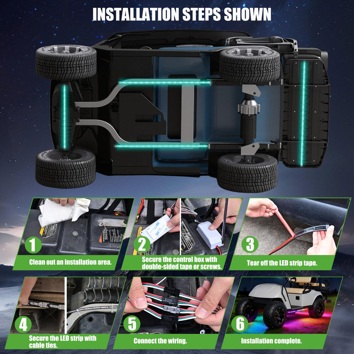 10L0L universal fit with Club Car compatibility on golf carts