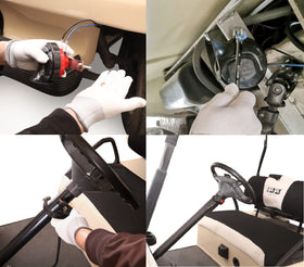 10L0L hand press switch mounted on steering wheel for quick access