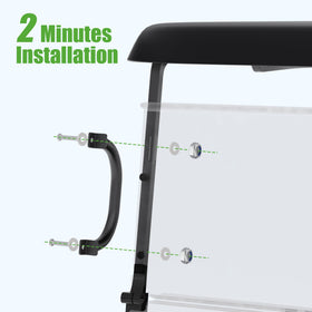 10L0L handles in use on a golf cart trail.