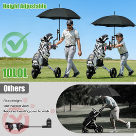 10L0L adjustable size accommodates different umbrella diameters for secure fits.