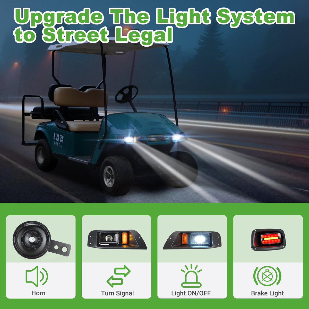 10L0L hazard flash switch component for easy signaling
