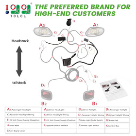 10L0L hazard switch designed for golf cart signaling