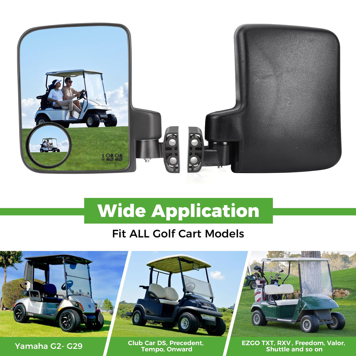 10L0L HD glass mirror delivers clearer reflections on the course