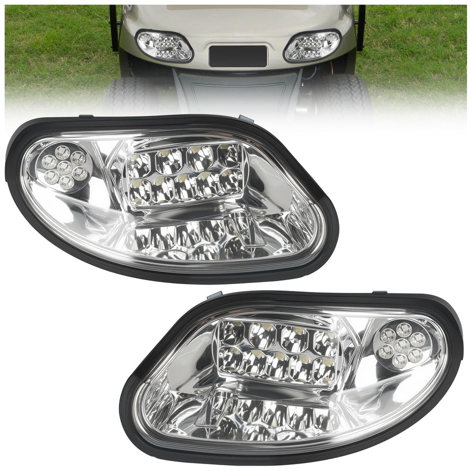 10L0L headlight kit driver-side for EZGO Freedom TXT/T48 improves night visibility.