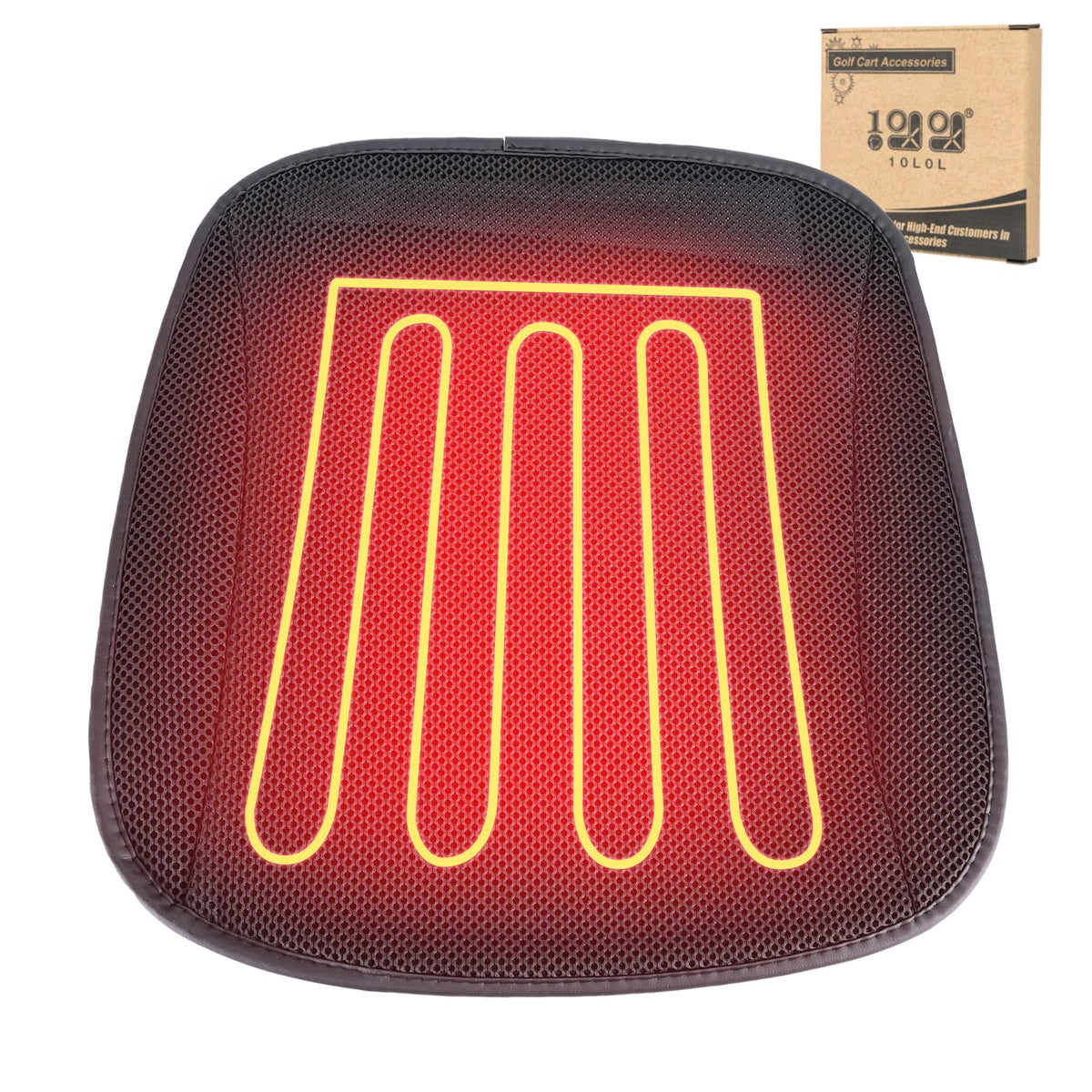 10L0L heated seat cover for Yamaha EZGO with non-slip dots improves stability during rides