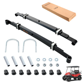 10L0L heavy-duty rear springs for Club Car Precedent with direct bolt-on upgrade benefits.