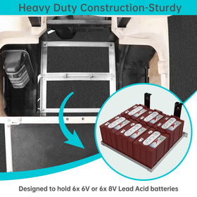 10L0L heavy-duty battery tray for 36V/48V golf carts