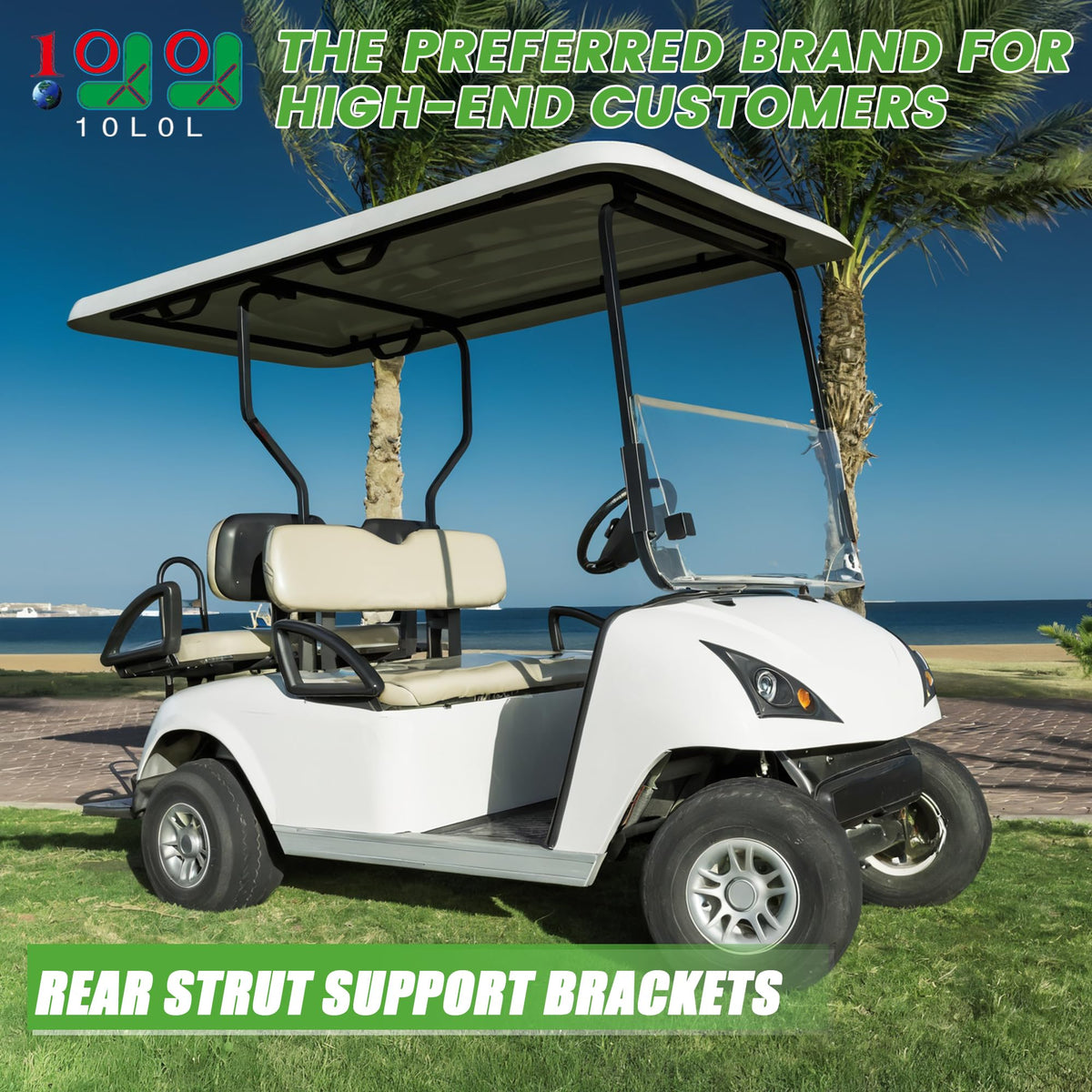 10L0L bracket close-up for Yamaha 88 inch top highlights weather resistance