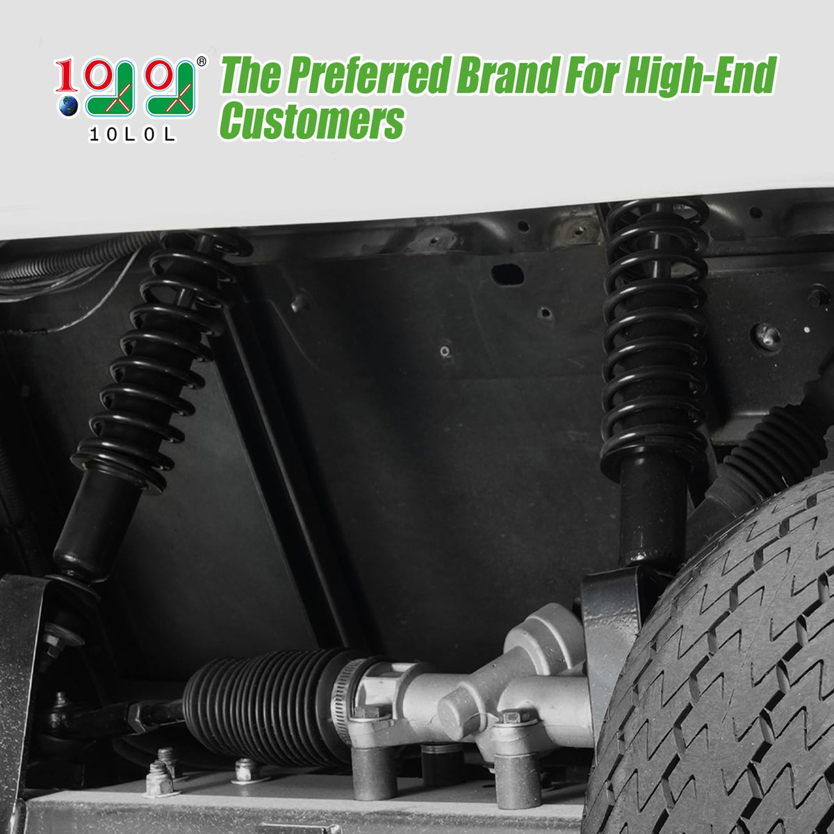 10L0L heavy-duty coil springs rear shock absorber for EZGO TXT improves ride stability