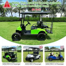 10L0L packaging shot shows included hardware for EZGO RXV brackets.
