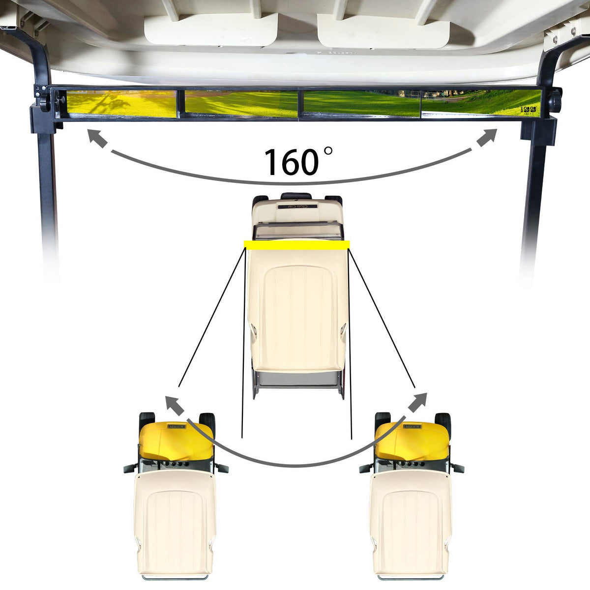 10L0L heavy-duty metal frame keeps the mirror steady on rough terrain.