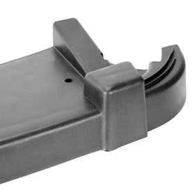 10L0L heavy‑duty plastic bumper withstands daily use.