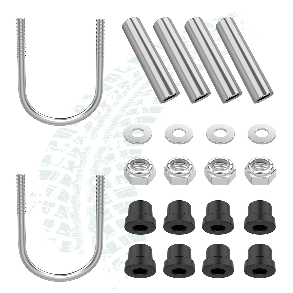 10L0L heavy-duty rear spring kit ready for off road or towing use.