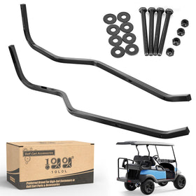 10L0L heavy-duty rear strut brackets for Club Car Precedent 88 inch top improve stability.