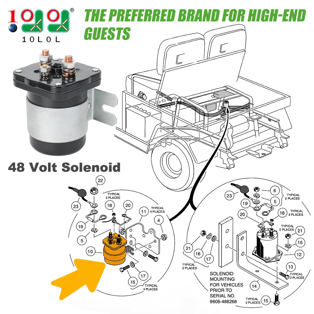 10L0L solenoid close-up shows silver contacts for durable conductivity