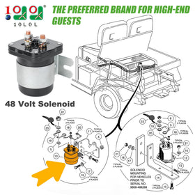 10L0L solenoid close-up shows silver contacts for durable conductivity