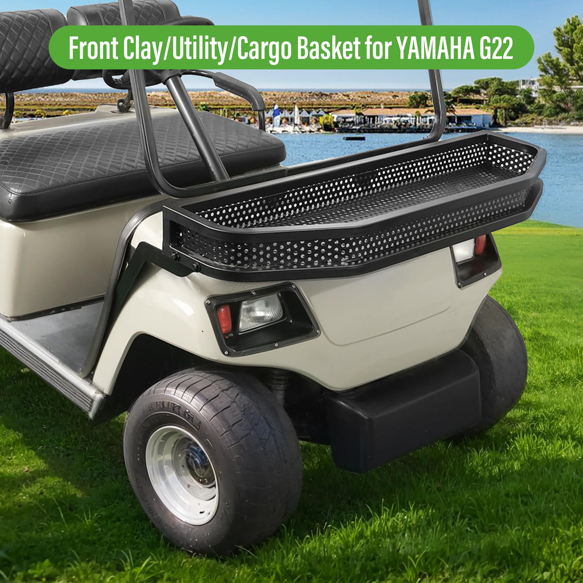 10L0L Heavy-duty steel construction for durable golf cart storage