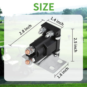 10L0L 200A continuous-duty solenoid supports harsh golf-cart operating conditions.