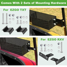 High gloss black powder coating for a premium cart interior look